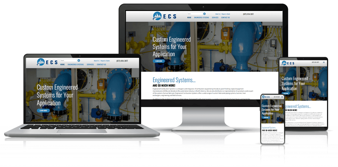 EC Systems responsive website